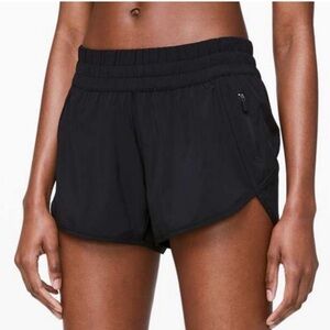 Lululemon Tracker Black Shorts, size 4